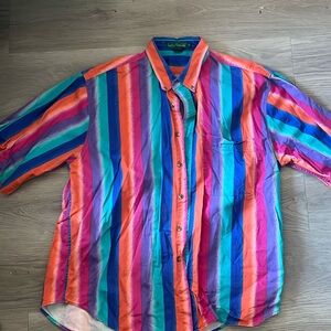 Knights of Round Table Short Sleeved Button Up shirt, XL